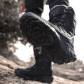 New Winter Men Snow Boots Platform Plush Comfortable Ankle Boots Waterproof Anti-Slip Warm Desert Boots Hiking Shoes High Top. 