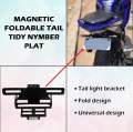 Premium Magnetic Foldable Tail Tidy/Bike Number Plate Holder for All Universal Bikes. 