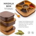 7 Section Masala Box, 700ml Masala Container For Kitchen, Multipurpose Masala&Rangoli box, Airtight Masala Storage Containr Spice Rack. 