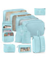 11-Piece Portable Travel Storage Bag Set - Easily Organize Your Clothes, Shoes, and Underwear - Perfect for Daily Trips, Business Trips, Home Storage, Suitable for Luggage and Suitcases, Travel Storage Bags with Packaging Slogans and Designs, Portable .... 