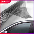 Tinting Perforated One-Way Adhesive Wrap Film Car Black White Tinting Mesh Sticker Perforated Vinyl Privacy Window Film. 