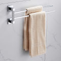 2/4 Swivel Towel Bars Hanger Stainless Steel Rotatable Bathrobe Towel Rack Holder Wall Mounted Bathroom Hardware. 