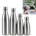 Water Cola Bottle Stainless Steel 350ML 500ML 750ML 1000ML Single Wall Water Bottle Outdoor Travel Sports Drink Bottles.