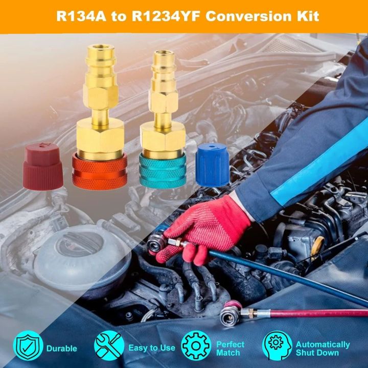 R1234YF%20to%20R134A%20Quick%20Connector%20Adapter,%20Splice%20Connector%20Hose%20Adapter%20for%20AC%20Charging%20of%20Automotive%20Air%20Conditioner%20-%20Image%204