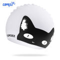 COPOZZ Waterproof Silicone Swimming Cap Long Hair Professional Women Swim Hat Ear Protection Water Sports Swimming Pool Cap.
