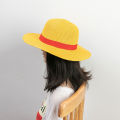 Straw Hat Anime Cosplay Prop Luffy Cap Role Play Stage Performance Accessories Adult Unisex Sunshade Hat. 