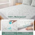 1pc Bamboo Mattress Protector, Breathable and Cooling Mattress Cover, 3D Air Fabric Fitted Bed Sheet 90/140/160cm size.