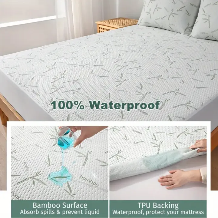 1pc%20Bamboo%20Mattress%20Protector,%20Breathable%20and%20Cooling%20Mattress%20Cover,%203D%20Air%20Fabric%20Fitted%20Bed%20Sheet%2090/140/160cm%20size%20-%20Image%203