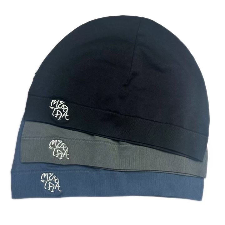 Alphabet Embroidered Knitted Skull Hat Solid Color Nylon High Elasticity Hat Men's and Women's Same Style Baotou Warm Hat