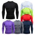 স্পোর্টসের জন্য ফুল হাতা প্লেইন স্কিন টি-শার্ট ড্রাই-ফিট বেস লেয়ার-"স্কিন গেঞ্জি" স্কিন টি-শার্ট "ফুটবল স্কিন" "স্কিন" সাথে ড্রাই-ফিট কম্প্রেশন টপ screen ganzi. 