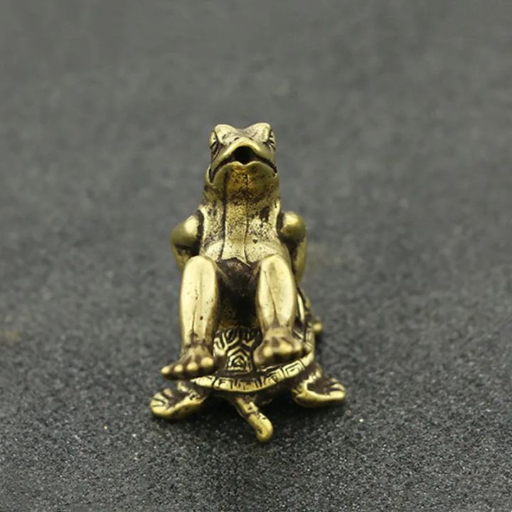Antique%20Play%20Brass%20Tortoise%20Frog%20Miniature%20Statue%20Decoration%20Desk%20Decoration%20Home%20Decoration%20Bronze%20Sculpture%20-%20Image%204