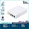 MARSRIVA KP3 EC 8400mAh Smart Mini Router DC UPS 18Watt max output with 3 DC output and 1 USB Output (Adapter not Included).