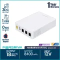 MARSRIVA KP3 EC 8400mAh Smart Mini Router DC UPS 18Watt max output with 3 DC output and 1 USB Output (Adapter not Included).