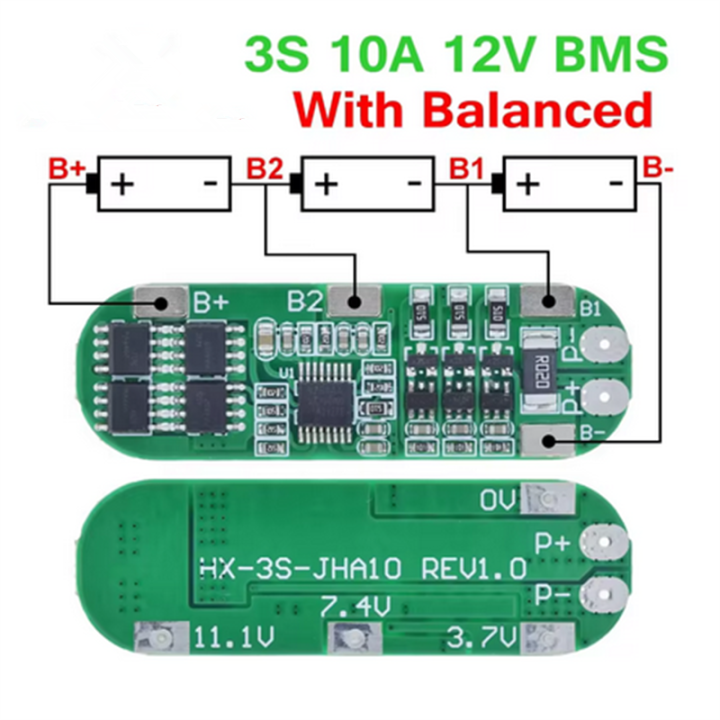 How to Use 18650 12V 3S Li-ion battery: Pinouts, Specs, and Examples