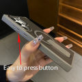 Luxury Magnetic Wireless Charge For Magsafe Case For   S25 S23 Ultra S24 Plus FE Folding Stand Holder Matte Cover. 