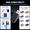 Mini Wireless CarPlay & Android Auto Adapter – Plug & Play Dongle, Convert Wired to Wireless, USB-A/C, Compatible with 2016+ Car. 