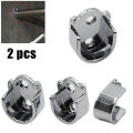 2 Pcs Wardrobe Bracket Heavy Duty Rod Socket Flange Rod Holder Closet Rod End Support U Shaped Rail Support Furniture Hardware. 