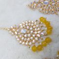 Gold Plated Eaarrings with Bindia tika. 