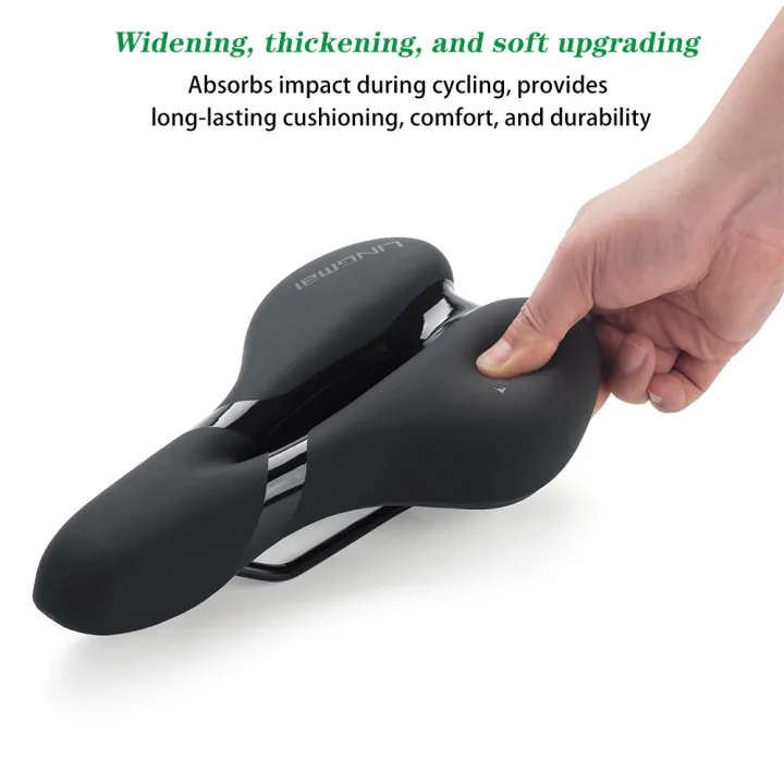LINGMAI%20Bicycle%20Seat%20for%20Men%20and%20Women%20Waterproof%20Bike%20Saddle%20Soft%20Shock%20Absorbing%20MTB%20Mountain%20Road%20Bike%20Cushion%20Seat%20-%20Image%204