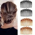 2Pcs French Hair Comb Hair Accessories Straight Teeth Hair Clip Hair Side Comb Bridal Wedding Veil Comb Retro Weaving Effect. 