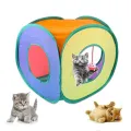 Fun Cat Tunnels Inside Foldable Cube Cat Tent Kitten Toy Tent House Interesting Pet Tunnel Toy Small Dog Playing Training. 