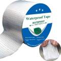 Super Strong Waterproof Tape paste, Aluminum Foil Butyl Rubber Stop Leaks Seal Repair Tape Self Adhesive for Roof Hose.