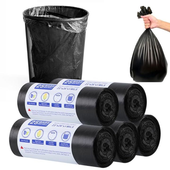 Single Roll 60X80cm Garbage Bag (15 Pieces Per-Role)