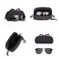MOLLE Eyeglass Case Hunting Shockproof Protective Goggles Box Portable Outdoor Sunglasses Case-1000D Nylon.
