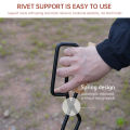 Fire Tong Charcoal Clip Metal Wooden Barbecue FireTongs Heat-resistant Carbon Picking Clip Outdoor Picnic Fireplace Clamp or Bag. 