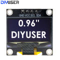 DIYUSER 0.96 Inch OLED SSD1306 White/Blue/Yellow 128X64 IIC I2C Serial Display Module 12864 LCD Screen Board For Arduino. 