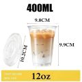 Disposable Clear Plastic Cups with Lid for Fruit Juice Milk Tea Iced Coffee Cold Drinks Ice Cream Dessert Takeaway Party Use.