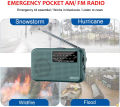 Mini Portable Radio AM FM Battery Powered Longest Lasting Best Reception with Headphone Jack for Running Walking Emergency Use. 