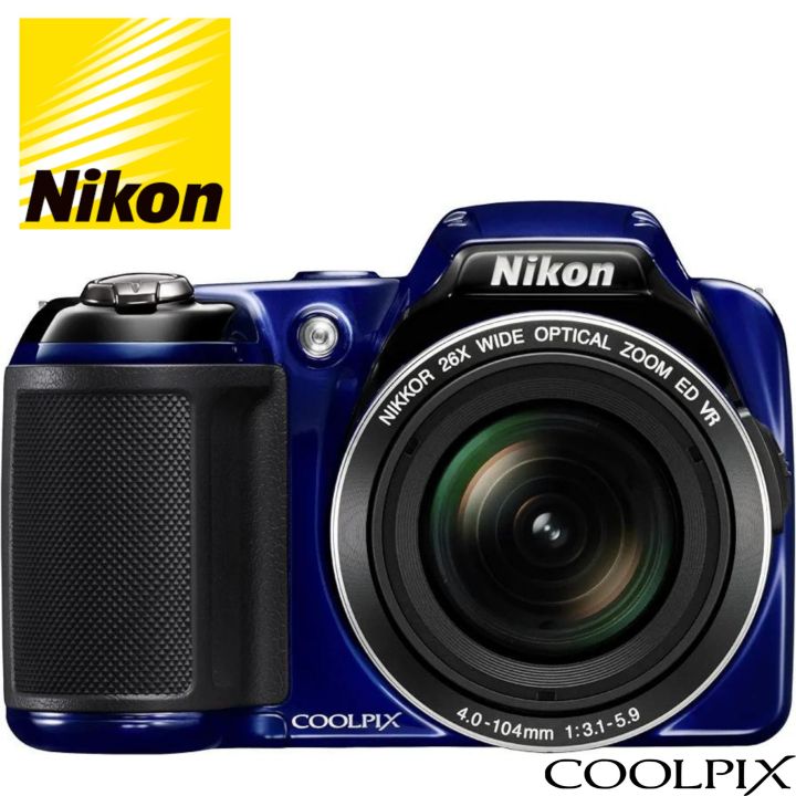 Nikon COOLPIX L810 16.1 MP Digital Camera with 26x Zoom NIKKOR ED Glass Lens and 3-inch LCD (Blue) (Renewed)