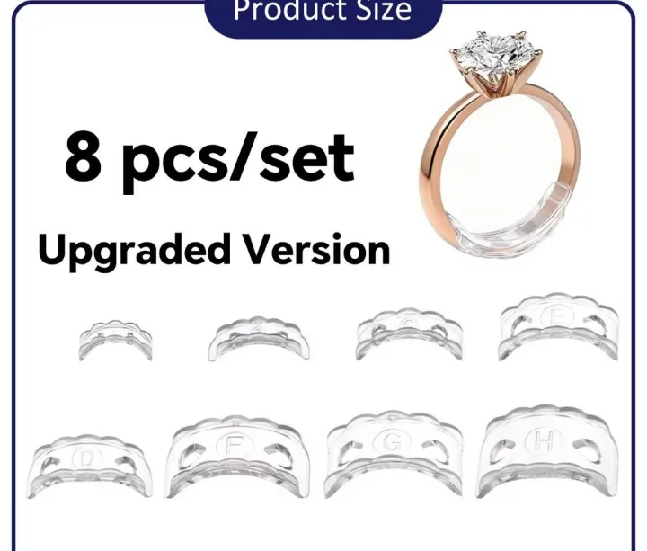 Loosing Rings 8 Pieces silicone adjusters to Prevent loosing Rings from Slipping ...