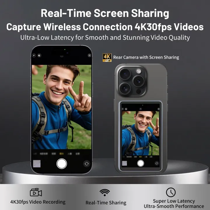 Magnetic%20Phone%20Selfie%20Monitor%20Screen%20for%20Smartphone%20Rear%20Camera%20Selfie%20Vlog%20Live%20Stream%20for%20iPhone%20Android%20Phone%20-%20Image%204