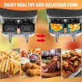 2pc/1pc Air Fryer Silicone Tray Rectangle Oven Baking Basket Reusable Liner Insert Dish Fried Chicken for Airfryers Accessories.
