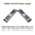 MJJC Power Supply Unit 12V 24V 60W 100W 200W 300W 400W 110V 220V 230V AC to 12 24 Volt DC LED Strip Driver Lighting Transformer. 