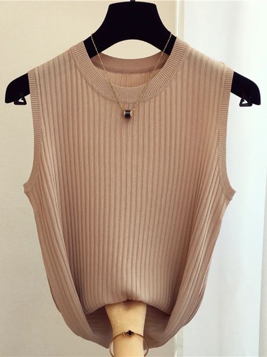 zjais%20Summer%20Spring%20Tanks%20Top%20Women%20Sleeveless%20Knitted%20T-Shirts%20Female%20Elastic%20Slim%20Casual%20Vests%20Crop%20Tops%20Camis%20Pullover%20Shirts%20-%20Image%205