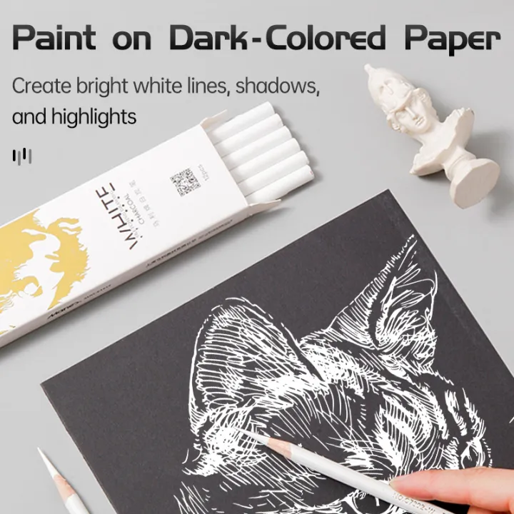 12pcs%20Marie's%20White%20Charcoal%20Pencils%20Set,Sketch%20Highlight%20Pencils,for%20Sketching,Shading,Blending,Supplies%20for%20Beginners,Artists%20-%20Image%206