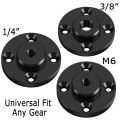 Wall Mount 1/4 3/8 M6 Thread Fixed Plate 17mm Ball Head Adapter for Camping Light Stand Projector Holder Monitor Bracket.