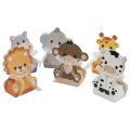 12PCS Safari Animal Favor Boxes Jungle Animal Party Goodie Boxes Animal Theme Birthday Party Baby Shower Supplies.