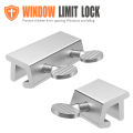 Adjustable Security Window Lock Aluminum Alloy Door Frame Safety Lock Free Punch Window Limit Stop Locks for Child Home Bedroom. 