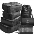 8 PCS High Quality Travel Storage Bag Organizer Set For Clothes Shoes Cosmetic Tidy Organizer Wardrobe Suitcase Pouch Travel Organizers Packing Bags. 