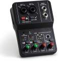 Portable Audio Mixer with USB Interface. 