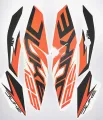 KTM Duke 125 orange Black Bike Full Sticker Kit. 