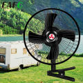 EAFC 8 Inch 12V/24V Summer Car Fan Portable Vehicle Auto Cooling Oscillating Fan Ceiling Travel Adjustable Clip On Fan AirCooler. 