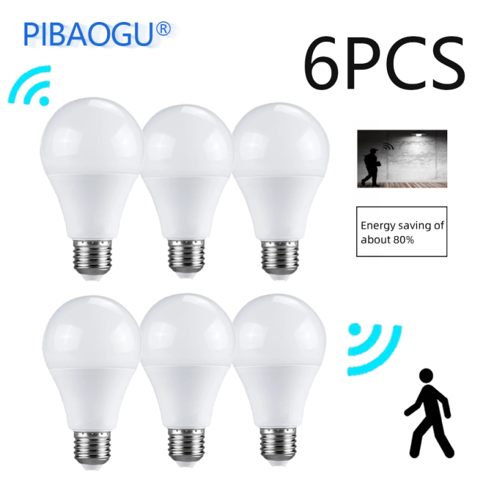 PIR Motion Sensor Light Bulbs E26 110V LED Lamp Auto Smart  LED Bulb Energy Saving Bombillas Bedroom Kitchen Porch Lighting lightify