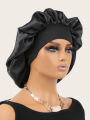 Unisex Head Wrap Elastic Band Bonnet sleep cap Extra Large Satin Silky Bonnet Sleep with Premium Elastic Band.
