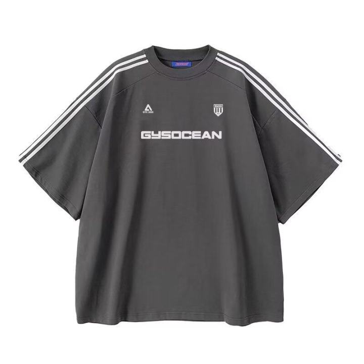Proman-men's%20sports%20short%20sleeve%20T-shirt%20loose%20American%20street%20style%20short%20sleeve%20casual%20sports%20style%20tee%20-%20Image%207