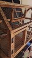 WOODEN BIRDS CAGE BEAUTIFULL BIG SIZE BIRD CAGE IDEAL FOR BIRDA PARRTS AND OTHER .HAVEY WOOD AND HAVEY NET IRON GALI WORK... 